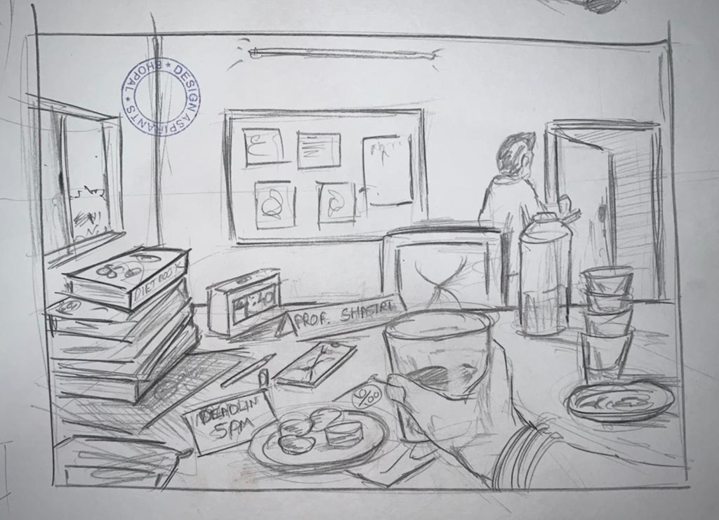 sketch of school canteen  Clip Art Library