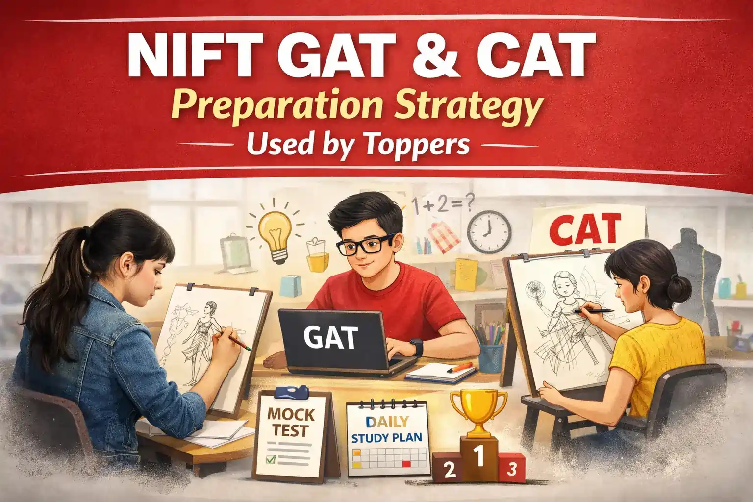 NIFT GAT and CAT preparation strategy