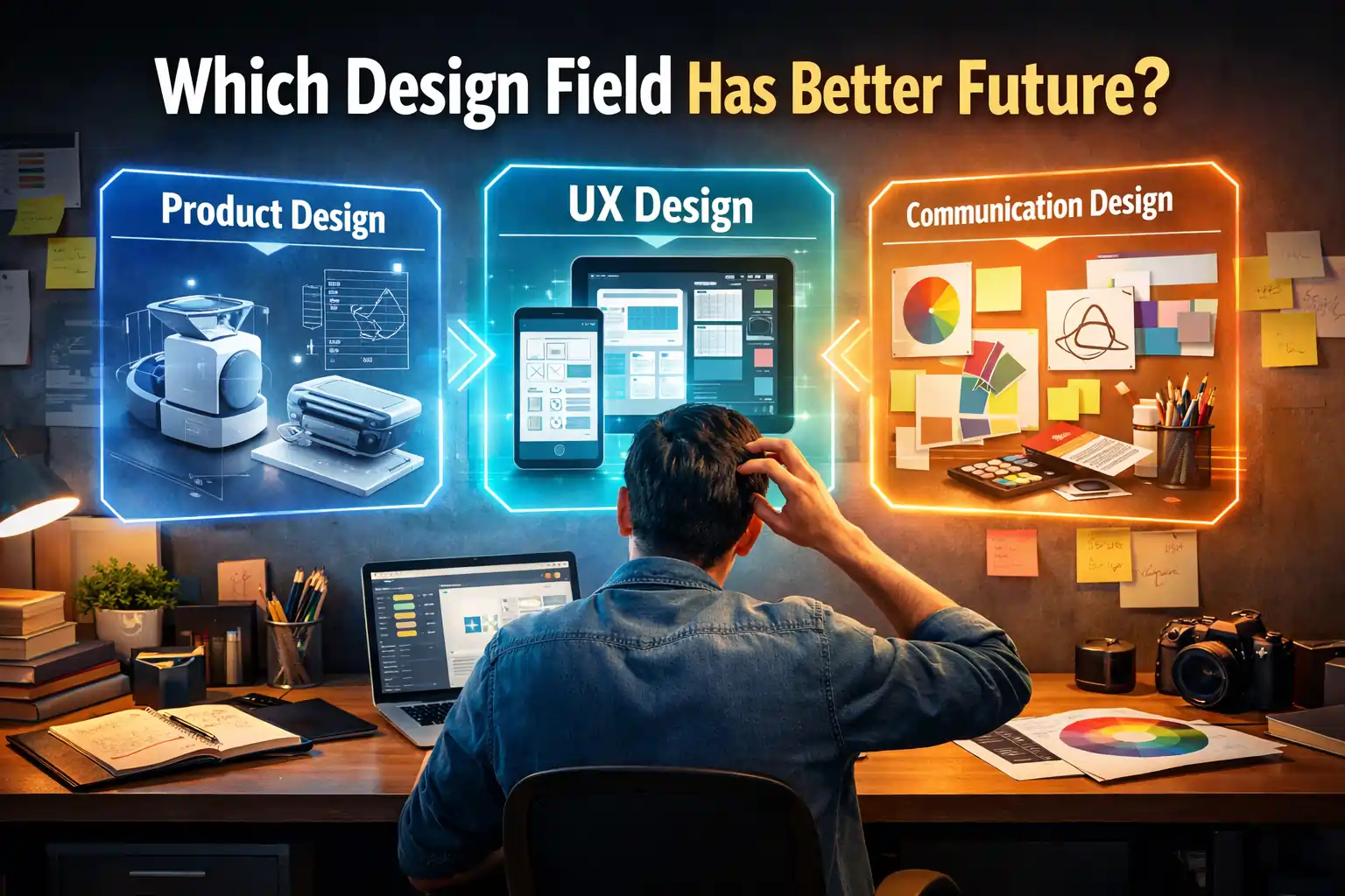Which design field has better future – Product Design vs UX Design vs Communication Design career comparison